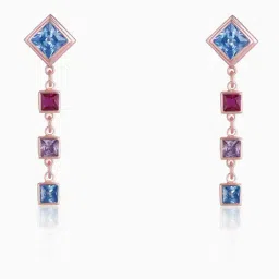 GIVA 925 Sterling Silver Rose Gold Earrings for Women-image-73