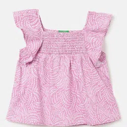 United Colors of Benetton Kids Pink Printed Top-picture-32