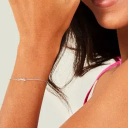 Accessorize London Women's 925 Sterling Silver Sparkle Initial Bracelet Letter K-picture-20