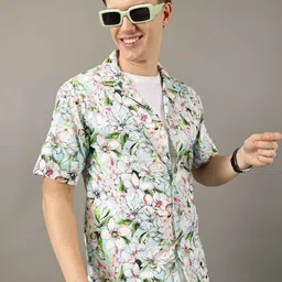 Jilmil Men Classic Floral Opaque Printed Casual Shirt image 5