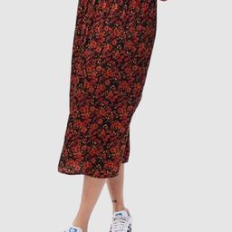 GAP Women Floral Printed Slim Fit Mid-Rise Wrap Skirt-picture-17