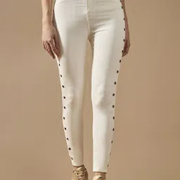 DOLCE CRUDO Women Skinny Fit High-Rise Stretchable Jeans-picture-36