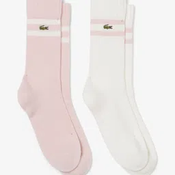 Lacoste Men Pack of 2 Calf Length Ribbed Cotton Socks-image-42