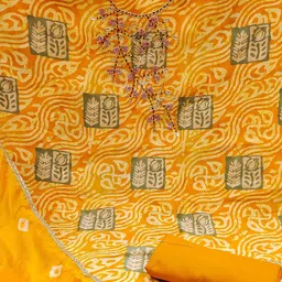 SAINOOR Printed Pure Silk Semi-Stitched Dress Material image 4