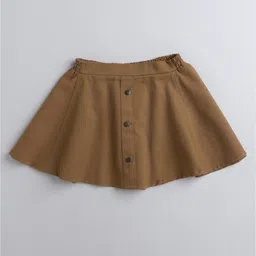 Aww Hunnie Front Button Detail Tutu Skirt - Brown-picture-25