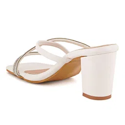 Cogner Embellished Open Toe Block Sandals image 3