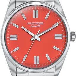 Sonata Men Embellished Dial & Bracelet Style Straps Analogue Watch SP70033SM03W image 5