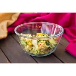 Femora Borosilicate Glass Microwave Safe Mixing Bowls (400 ml) - Set of 2 image 2