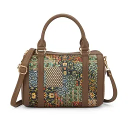 Glo By Globus Multi Ethnic Motifs Printed Medium Duffle Bag image 2