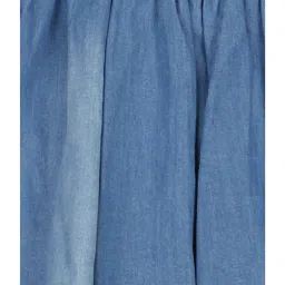 Tiny Girl Blue Solid Skirt image 5
