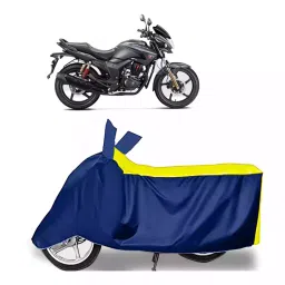 Auto Pearl Bike Cover for Hero Hunk (Yellow & Blue)-picture-39
