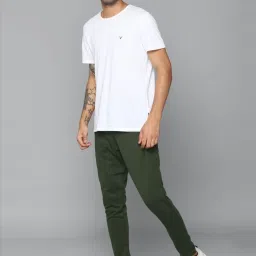 Allen Solly Olive Cotton Regular Fit Joggers image 5