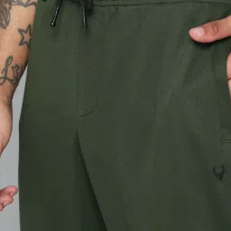 Allen Solly Olive Cotton Regular Fit Joggers image 4