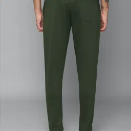Allen Solly Olive Cotton Regular Fit Joggers image 2