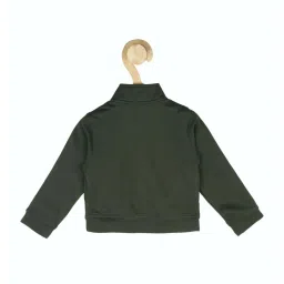 Allen Solly Junior Olive Green Printed Full Sleeves Jacket image 2