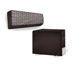 The Furnishing Tree Coffee Brown Plastic Air Conditioner Cover-picture-37