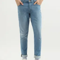 United Colors Of Benetton Blue Slim Fit Distressed Jeans-picture-28