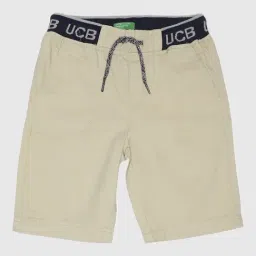 United Colors of Benetton Kids Beige Cotton Shorts-picture-23
