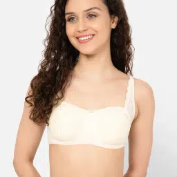 Clovia Beige Non-Padded T-Shirt Bra-image-80