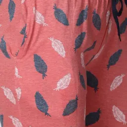 Kryptic Navy & Pink Printed Pure Cotton Elasticated Waist Band Regular Fit Pyjamas - Pack of 2 image 4