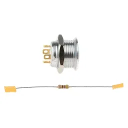 RS PRO Illuminated Push Button Switch Momentary 16 mm Cutout SPST Green Red LED 36 V DC, 1758720 image 2