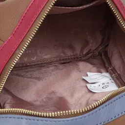 Caprese Women Brown Solid Backpack image 3