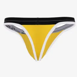 La Intimo Yellow Blended Relaxed Fit Solid Thongs image 2