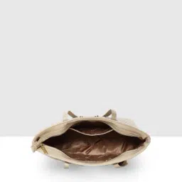 Esbeda Beige Quilted Medium Tote image 5