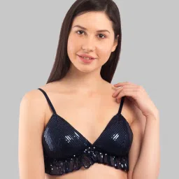 Da Intimo Navy Non Wired Non Padded Bralette Bra image 2