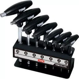 TONE Grip Ball Point Hexagon Wrench Set 2.5, 3, 4, 5, 6, 8, 10mm, TGBHW700 (7 Pcs Set)-image-36