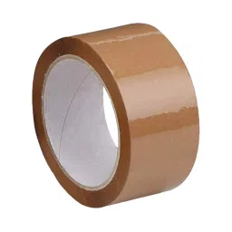 Powerexcell 65 mx48 mm 40 microns BOPP Brown Self Adhesive Tape, PE-08 (Pack of 72) image 2