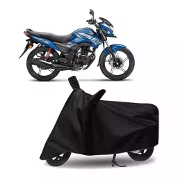 Auto Pearl Bike Cover for Honda CB Shine SP (Black)-picture-24