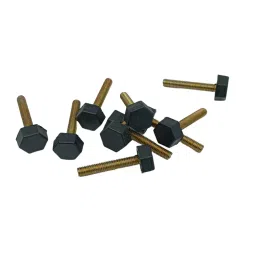 Ebco Plinth Screw Plated / Nylon Finish, Size M6x24 mm for Levelling Legs of Furniture, PS624-16 (Pack of 100) image 3