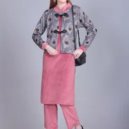 AREEMAS Women Regular Kurta with Trousers-picture-34