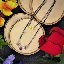 AKLINA Artificial Stones and Beads Mangalsutra-image-23