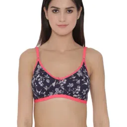 Clovia Navy Non-Wired Non-Padded Full Coverage Bra-image-85