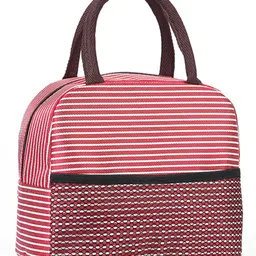 Bunie Multipurpose Insulated Travel Lunch Bag with Mesh Pocket for Men & Women  Red-picture-17