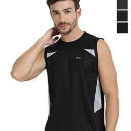 FTX Pack Of 4 Colourblocked Round Neck T-shirt-picture-20