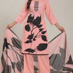 RadhikaKurtis Women Peach Kurta Sets image 3