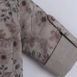 BAATCHEET Cotton Woven Full Sleeves Floral Printed Shirt - Brown image 5