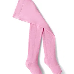 Babyhug Cotton Woven Full Sleeves Frock & Legging With Animal Print & Frill Detailing - Dark Pink & Pink image 4