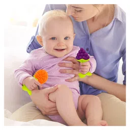 dr. dad Dr Dad Silicone Fruit Shape Teethers (Pack of 1 Pc) image 5