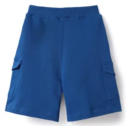 Babyhug Single Jersey Knit Half Sleeves T-Shirt & Shorts with Dino Print - Orange & Navy Blue image 5