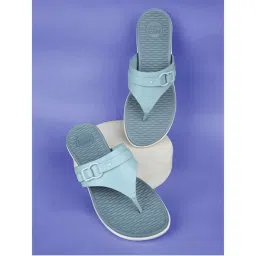 Bata Comfit Blue Womens Flipflops-image-90