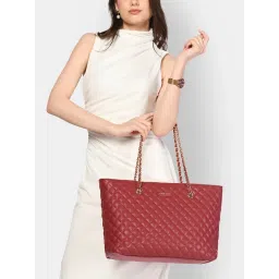 Lavie Luxe Women's Query Large Tote (Wine) (L) image 2