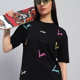 GRIFFEL Women Printed Pure Cotton T-shirt-picture-9