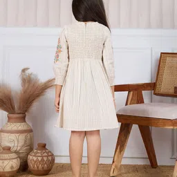 TINY TWILLS Embroidered Puff Sleeve Fit & Flare Dress image 2