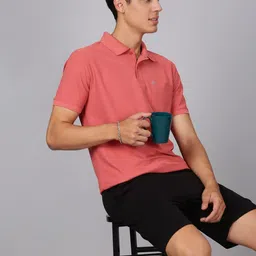 Lux Cozi Pack Of 2 Polo Collar Short Sleeves Lounge T-shirts image 2