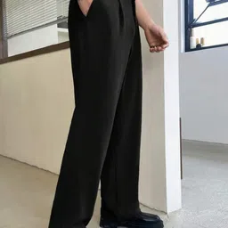 Next One Men Smart Loose Fit Pleated Trousers image 5