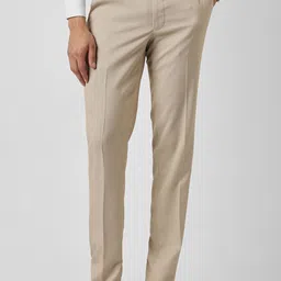 Van Heusen Men Textured Mid-Rise Slim Fit Formal Trousers-picture-21